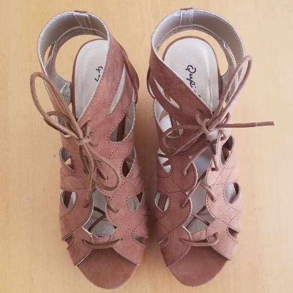 Qupid "Ardor " gladiator wedges - Picture 4 of 8